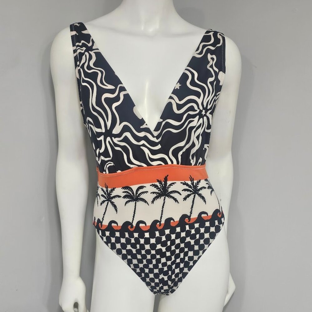 Sanctuary Beach Conversations Plunge Mio One-Piece Swimsuit - Picture 2 of 10